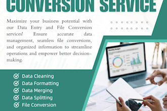 deliver swift and accurate data entry file conversion PDF to word excel in 24hr