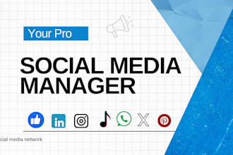 be your social media marketing manager and content creator