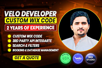 write wix code, add velo features and fix your site bugs