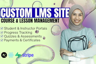 create a learning management system website or lms website