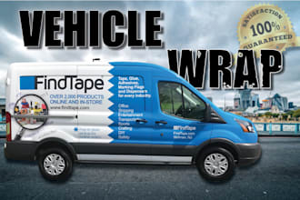 design eye catching car, van, truck and vehicle wraps for your business