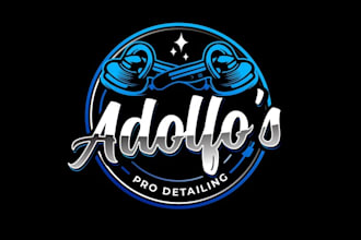 design unique car detailing logo