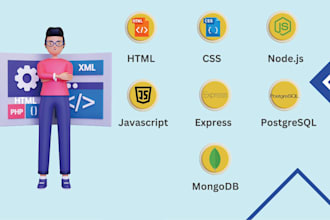 create web applications with HTML CSS javascript and nodejs