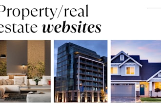 build a custom property and real estate website