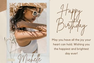 make you birthday wishes clearly and nicely