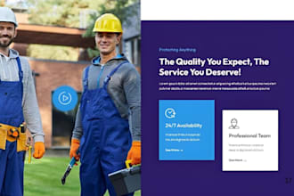 painting website, painting landing page, construction website, handyman website