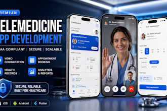 build custom telemedicine healthcare and doctor mobile app