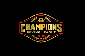 design champions boxing league logo