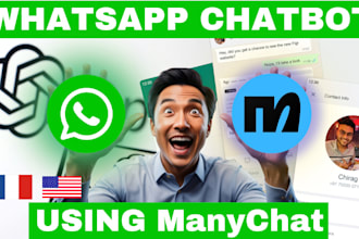 create whatsapp chatbot automation using manychat and chatgpt api