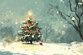 make design christmas party flyer, card