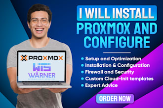 install proxmox and configure