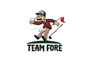 design awesome golf team logo