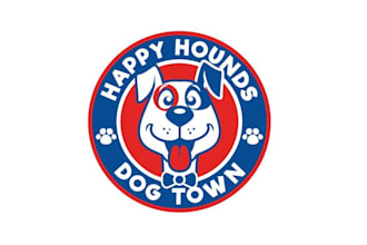design goofy looking dog logo