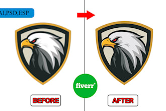 manual vector tracing logo conversion  image vectorization