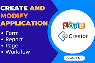 create custom zoho creator applications for a  business process