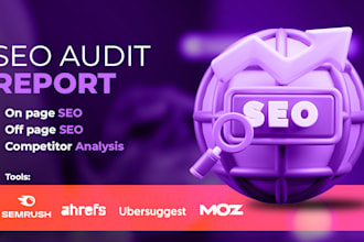create expert semrush SEO audit report and in depth analysis