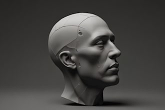 sculpt 3d head,3d doll,3d toys,3d face,funko pop,vroid,for 3d printing