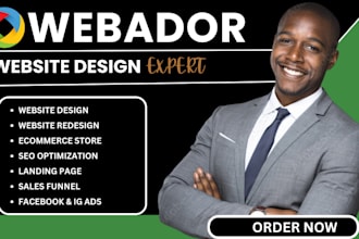 design webador website, webador online store redesign, webador, godaddy website