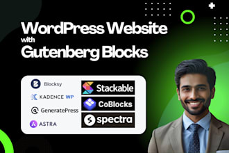 design and redesign wordpress websites with gutenberg block