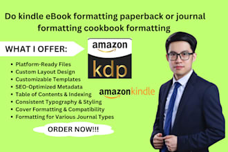 design and format ebook devotionals, journal, stories, paper for KDP etsy