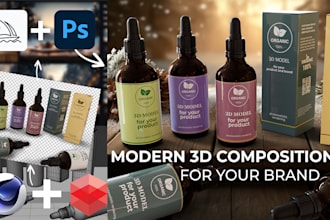 create product photography, branding, and visuals with ai, cinema 4d, redshift