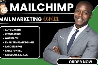 mailchimp landing page, mailchimp email marketing, mailchimp automation campaign