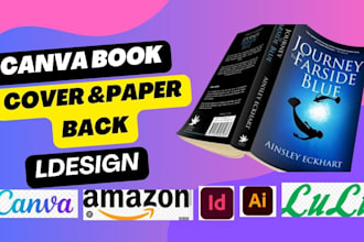 do canva ebook interior layout design, paperback cover formatting for amazon KDP