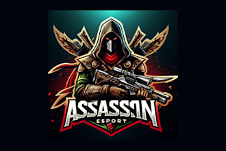 do high quality assassin mascot logo for your company