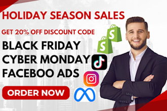 setup black friday facebook ads shopify black friday sales ads campaign