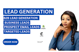 do b2b lead generation, linkedinlead generation and build a prospect email list