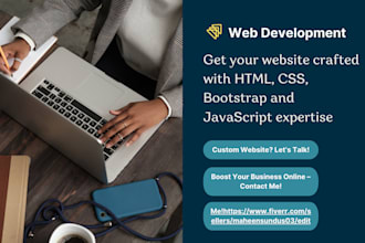 build and fix responsive websites with HTML CSS and bootstrap