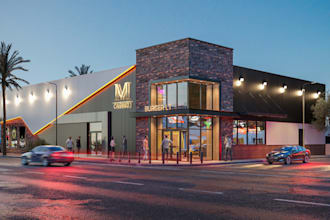 renovate 3d commercial building, retail store, game house,front shop walkthrough