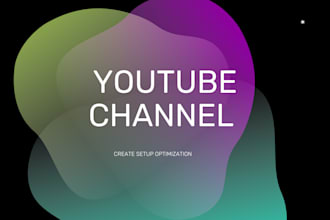 create and setup youtube channel