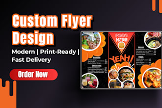 create modern, print ready flyers for events, promotions, or advertising