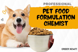 formulate your pet food, beverages, nutritional supplements and vitamins