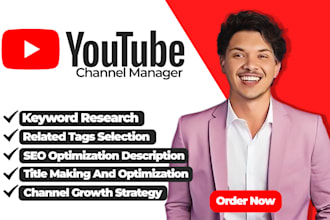 be your certified youtube channel manager for  skyrocket growth