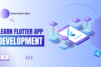 teach you flutter and dart for android and ios app development
