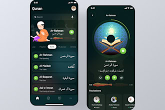 create a custom quran app, islamic prayer and learning app for android and ios