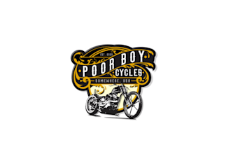 make particular motorcycle shop logo