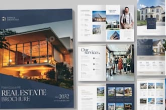 design commercial real estate offering memorandum om brohure, booklet one pager