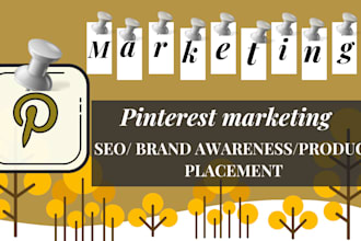 be your pinterest marketing manager, optimized seo pins and boards