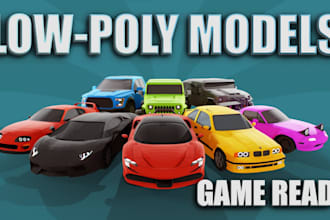 create 3d game assets, game ready models for your game