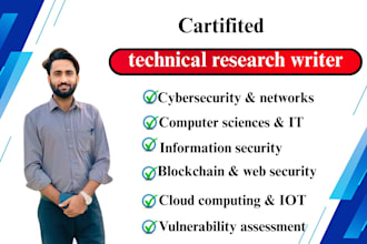 do technical writing related to information technology, and cyber security