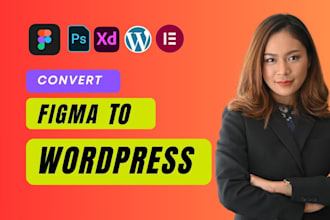convert figma to wordpress using elementor or redesign website
