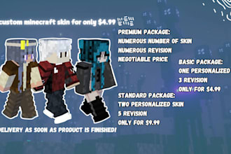 make a minecraft skin from your specification