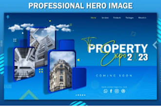 design web banners hero image editing and  slider hero image cover