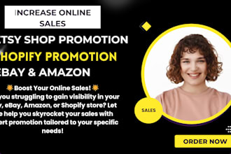 promote etsy, shopify, amazon or ebay store on pinterest
