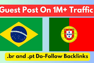 do portuguese guest post on high da brazil and portugal sites