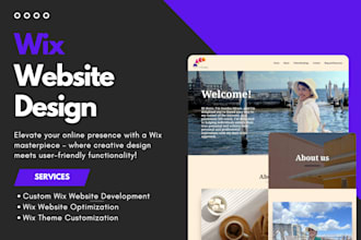 design a wix website or redesign your existing site