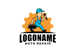 make consulting auto repair mascot logo